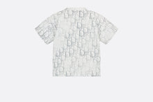 Load image into Gallery viewer, Baby T-Shirt • Ivory Cotton Jersey with Silver-Tone Dior Oblique Pearl Motif
