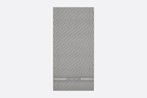 Dior Oblique Stole • Gray Silk Crepe