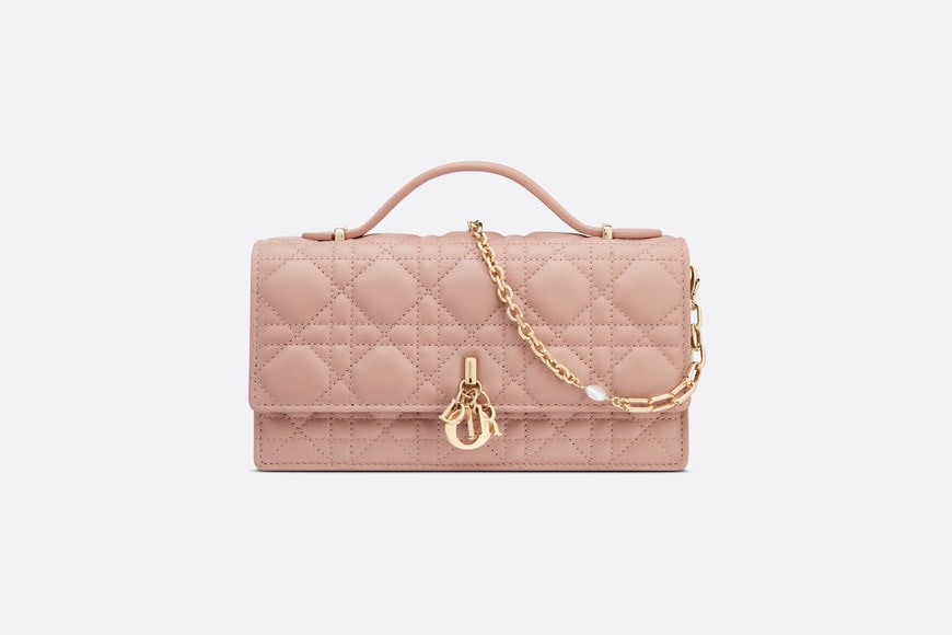 Miss Dior Mini Bag • Rose Des Vents Cannage Lambskin