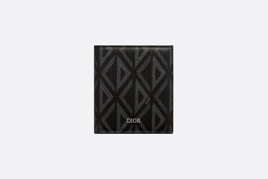 Vertical Wallet • Black CD Diamond Canvas