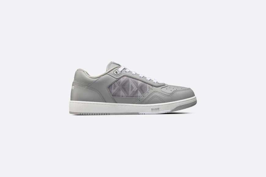 B27 Low-Top Sneaker • Dior Gray Smooth Calfskin and CD Diamond Canvas