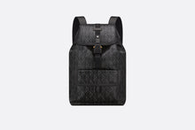 Load image into Gallery viewer, Dior Hit the Road Backpack • CD Diamond Canvas and Black Smooth Calfskin
