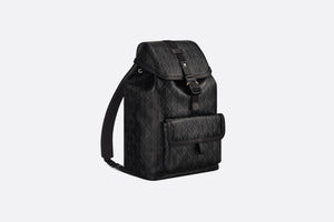 Dior Hit the Road Backpack • CD Diamond Canvas and Black Smooth Calfskin