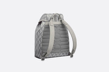 Load image into Gallery viewer, Dior Hit the Road Backpack • Dior Gray CD Diamond Canvas and Smooth Calfskin
