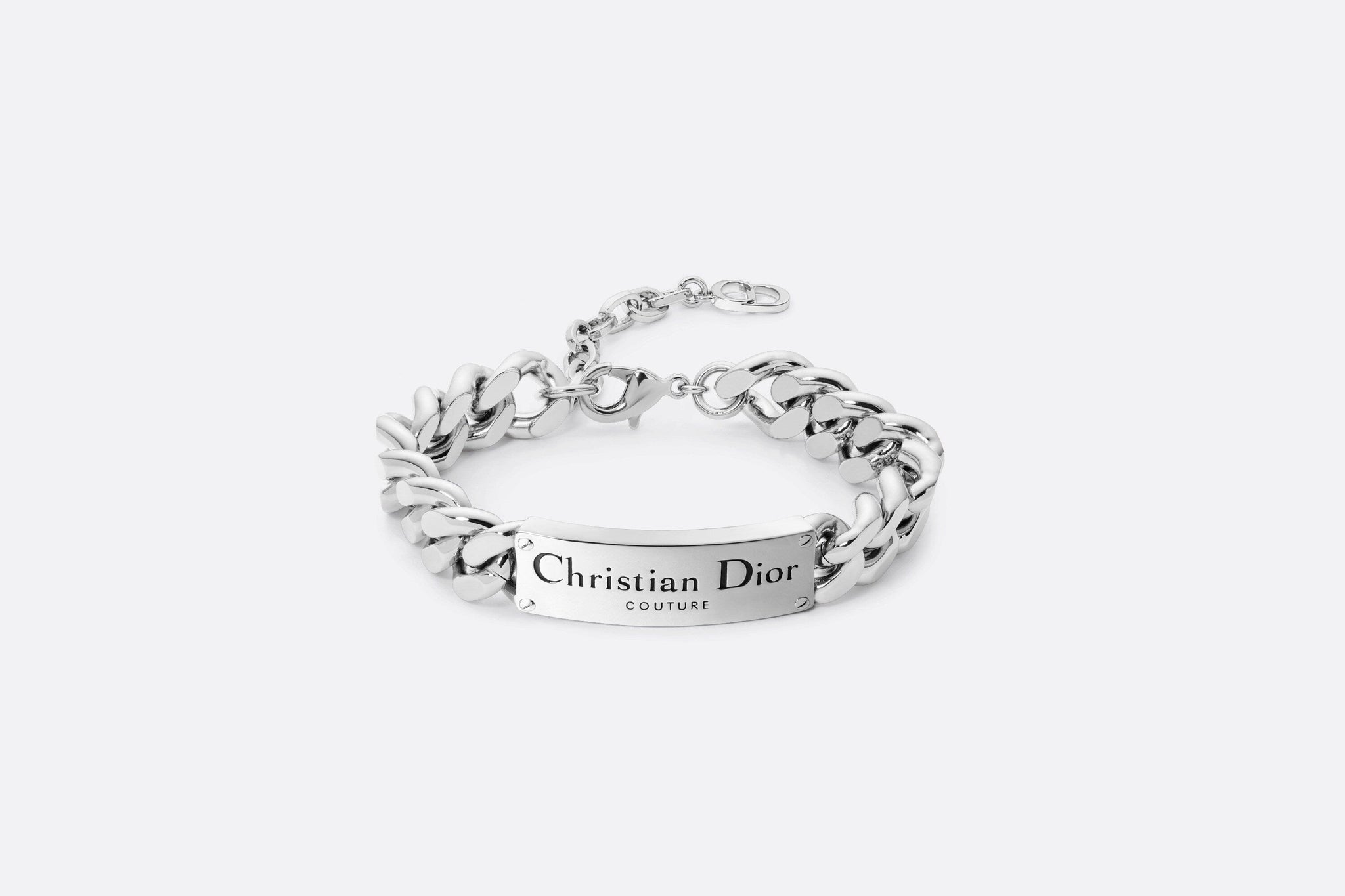 Christian Dior Couture Chain Link Ring Gold and Silver-Finish Brass