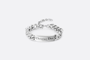 Christian Dior Couture Chain Link Bracelet • Silver-Finish Brass