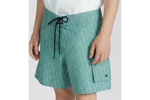 Load image into Gallery viewer, Dior Oblique Swim Shorts • Sea Green Technical Fabric
