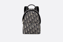 Load image into Gallery viewer, Kid&#39;s Mini Rider Backpack • Beige and Blue Dior Oblique Jacquard
