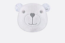 Load image into Gallery viewer, Bear Head Stuffed Toy • Ivory Faux Fur and Cotton Jersey Printed with Gray Toile de Jouy
