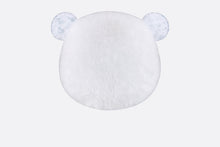 Load image into Gallery viewer, Bear Head Stuffed Toy • Ivory Faux Fur and Cotton Jersey Printed with Gray Toile de Jouy

