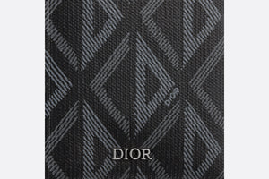 Long Bi-Fold Card Holder • Black CD Diamond Canvas