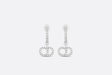 Load image into Gallery viewer, Clair D Lune Earrings • Silver-Finish Metal and Silver-Tone Crystals
