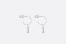 Load image into Gallery viewer, Clair D Lune Earrings • Silver-Finish Metal and Silver-Tone Crystals
