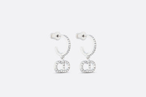 Clair D Lune Earrings • Silver-Finish Metal and Silver-Tone Crystals