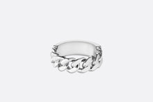 Load image into Gallery viewer, Christian Dior Couture Chain Link Ring • Silver-Finish Brass
