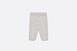 Baby Pants • Ivory Wool and Cashmere Jacquard Knit with Gray Stars