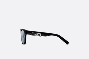 DiorB23 S3I • Black Rectangular Sunglasses with Dior Oblique Motif