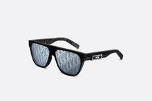 Load image into Gallery viewer, DiorB23 S3I • Black Rectangular Sunglasses with Dior Oblique Motif
