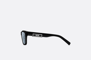 DiorB23 S1I • Black Rectangular Sunglasses with Dior Oblique Motif