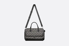 Load image into Gallery viewer, Dior Hit The Road Pet Carrier Bag • Beige and Black Dior Oblique Jacquard and Black Smooth Calfskin
