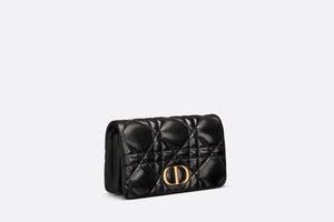 Dior Caro Macrocannage Mini Bag • Black Quilted Macrocannage Calfskin