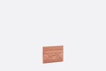 Load image into Gallery viewer, Dior Caro Five-Slot Card Holder • Rose Des Vents Supple Cannage Calfskin
