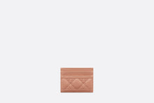 Load image into Gallery viewer, Dior Caro Five-Slot Card Holder • Rose Des Vents Supple Cannage Calfskin
