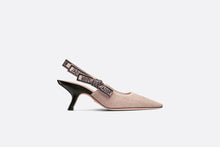 Load image into Gallery viewer, J&#39;Adior Slingback Pump • Blush Embroidered Jute Canvas
