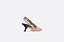 Load image into Gallery viewer, J&#39;Adior Slingback Pump • Blush Embroidered Jute Canvas
