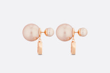 Load image into Gallery viewer, Dior Tribales Earrings • Pink-Finish Metal and Pink Resin Pearls
