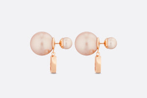 Dior Tribales Earrings • Pink-Finish Metal and Pink Resin Pearls