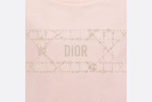 Load image into Gallery viewer, Kid&#39;s T-Shirt • Pale Pink Cotton Jersey with Pale Gold-Tone Cannage Motif
