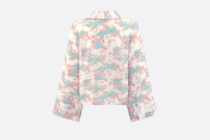 Kid's Shirt • Ivory Technical Voile with Pink and Turquoise Floral Print