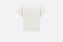 Load image into Gallery viewer, Kid&#39;s T-Shirt • Ivory Cotton Jersey with Pale Gold-Tone Cannage Motif
