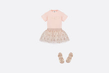 Load image into Gallery viewer, Baby T-Shirt • Pale Pink Cotton Jersey with Pale Gold-Tone Cannage Motif
