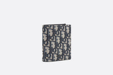 Load image into Gallery viewer, Compact Vertical Wallet • Beige and Black Dior Oblique Jacquard
