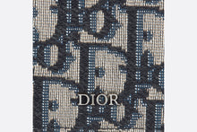 Load image into Gallery viewer, Compact Vertical Wallet • Beige and Black Dior Oblique Jacquard
