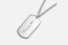 Load image into Gallery viewer, CD Couture Plate Pendant Necklace • Silver-Finish Brass

