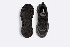 B31 Runner Sneaker • Black Technical Mesh and Anthracite Gray Rubber with Warped Cannage Motif