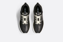 Load image into Gallery viewer, B25 Runner Sneaker • Black Smooth Calfskin and Beige and Black Dior Oblique Jacquard
