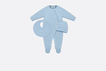 Load image into Gallery viewer, Newborn Gift Set • Sky Blue Cannage Jersey and Cotton Voile
