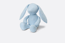 Load image into Gallery viewer, Rabbit Stuffed Toy • Sky Blue Cannage Cotton Canvas
