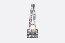 Load image into Gallery viewer, Medium Lady D-Lite Bag • White and Black Plan de Paris Embroidery

