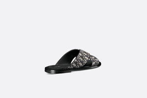 Dior Alias Sandal • Beige and Black Dior Oblique Jacquard