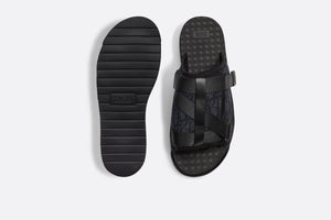 Dior Alpha Sandal • Black Dior Oblique Jacquard