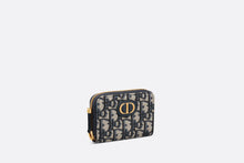 Load image into Gallery viewer, Small 30 Montaigne Voyageur Coin Purse • Blue Dior Oblique Jacquard
