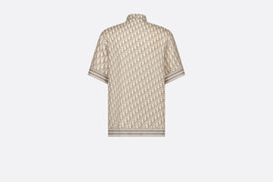 Dior Oblique Short-Sleeved Shirt • Beige Silk Twill