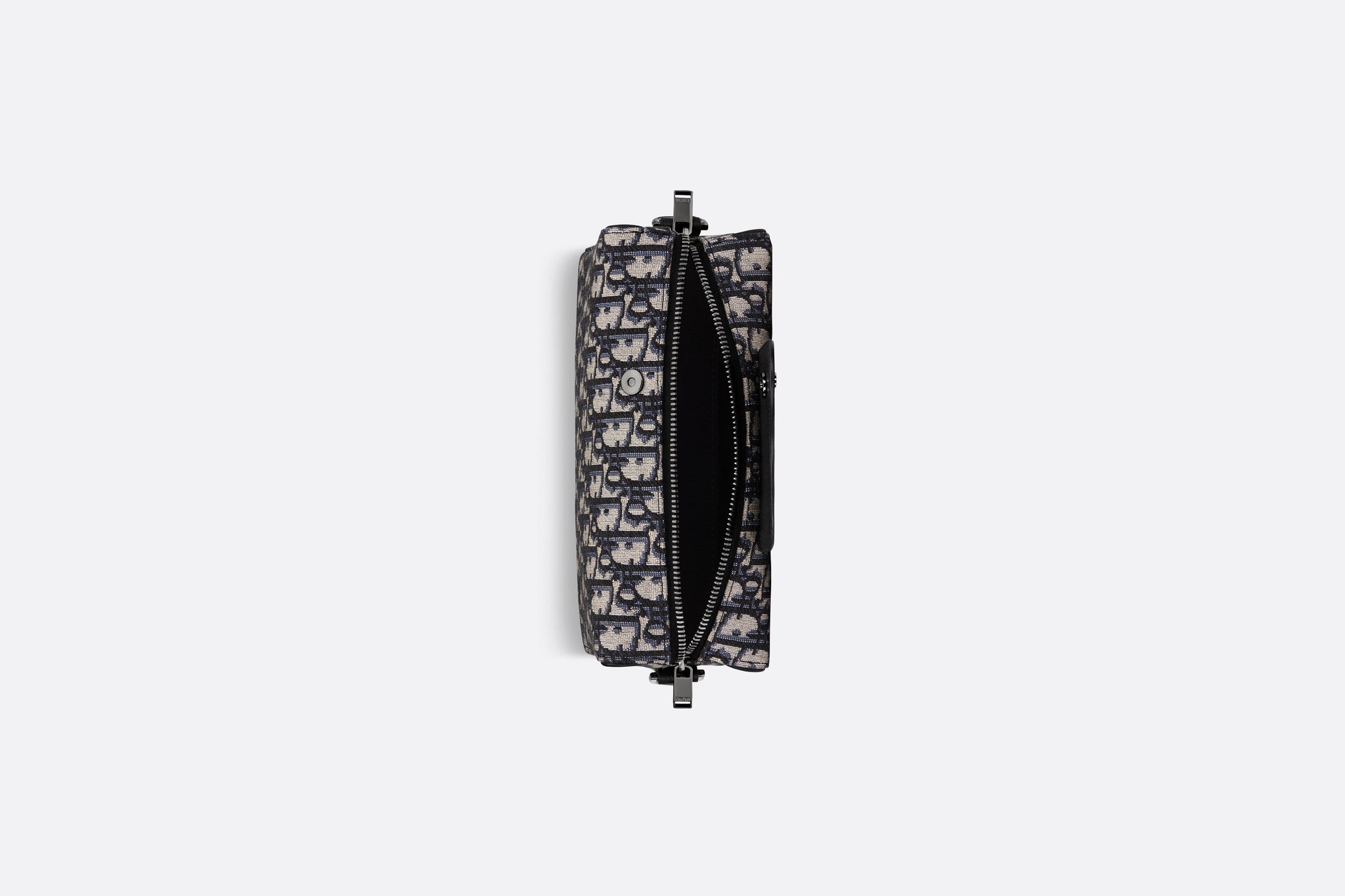 Dior Lingot Pouch • Beige and Black Dior Oblique Jacquard and Black Gr ...
