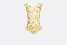 Load image into Gallery viewer, Kid&#39;s One-Piece Swimsuit • Technical Fabric with Floral Print
