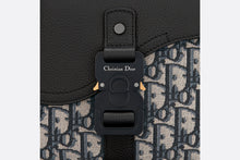 Load image into Gallery viewer, Mini Saddle Bag with Strap • Beige and Black Dior Oblique Jacquard and Black Grained Calfskin
